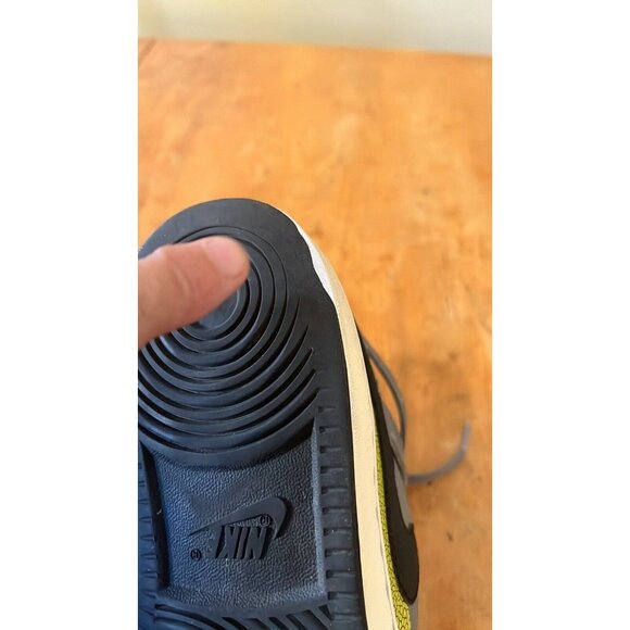 Nike AlphaBaller Mid Gray Black Cyber Leather Shoes 487858-001 Mens Size 7 - Picture 8 of 12